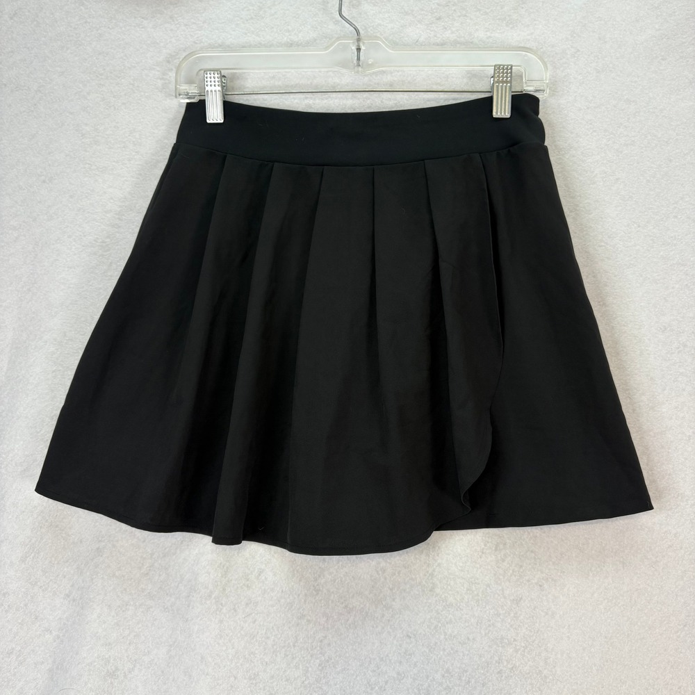 NWT J. Crew Womens Small Black Pleated Skort‎ Mini Skirt Athletic Golf Tennis
